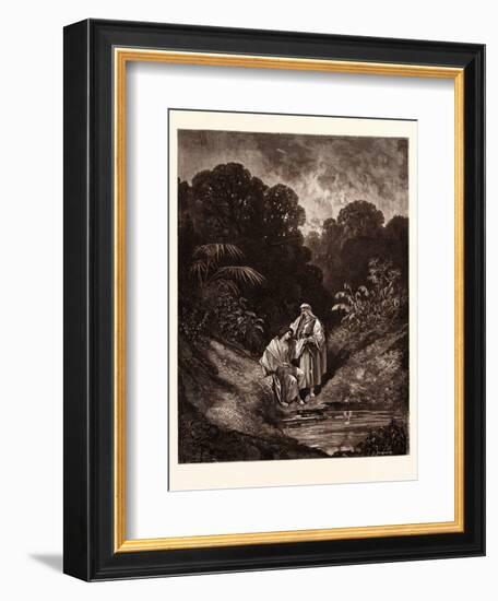 David and Jonathan-Gustave Dore-Framed Giclee Print