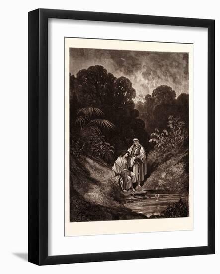 David and Jonathan-Gustave Dore-Framed Giclee Print