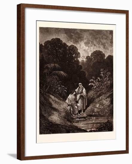 David and Jonathan-Gustave Dore-Framed Giclee Print