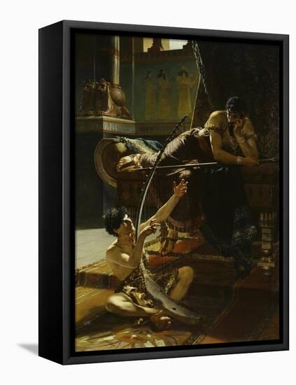 David and Saul, 1885-Julius Kronberg-Framed Premier Image Canvas