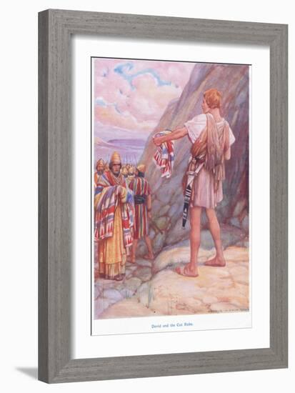 David and the Cut Robe-Arthur A. Dixon-Framed Giclee Print