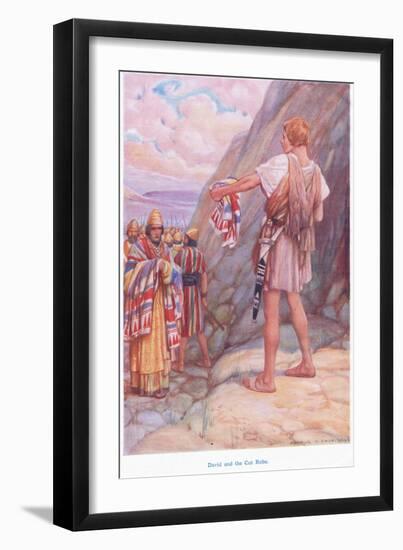 David and the Cut Robe-Arthur A. Dixon-Framed Giclee Print