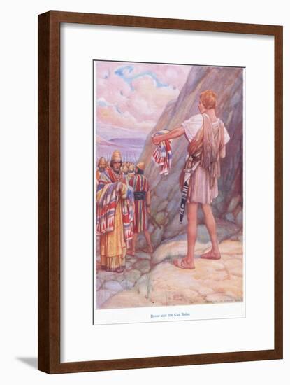 David and the Cut Robe-Arthur A. Dixon-Framed Giclee Print