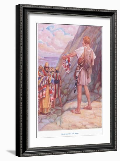 David and the Cut Robe-Arthur A. Dixon-Framed Giclee Print