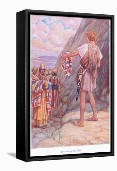 David and the Cut Robe-Arthur A. Dixon-Framed Premier Image Canvas