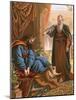 David and the Prophet Nathan-English-Mounted Giclee Print