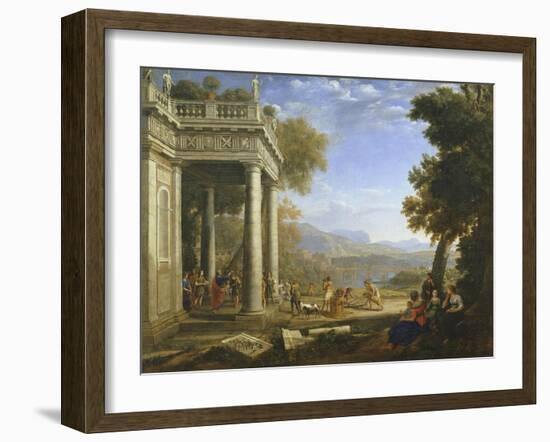 David Anointed King by Samuel, 1647-Claude Lorraine-Framed Giclee Print