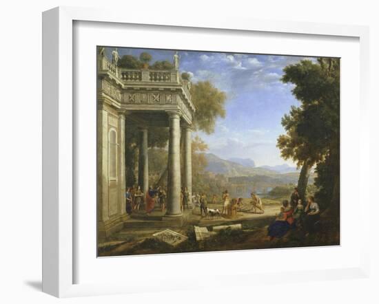 David Anointed King by Samuel, 1647-Claude Lorraine-Framed Giclee Print
