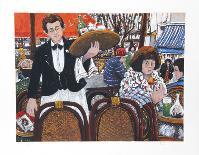 Couple Bar Montparnasse Paris-David Azuz-Collectable Print