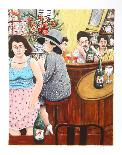 Couple Bar Montparnasse Paris-David Azuz-Framed Collectable Print