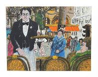 Waiter in Cafe Margolin-David Azuz-Collectable Print