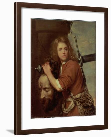 David Bearing the Head of Goliath, 1643-Jacob Van Oost-Framed Giclee Print