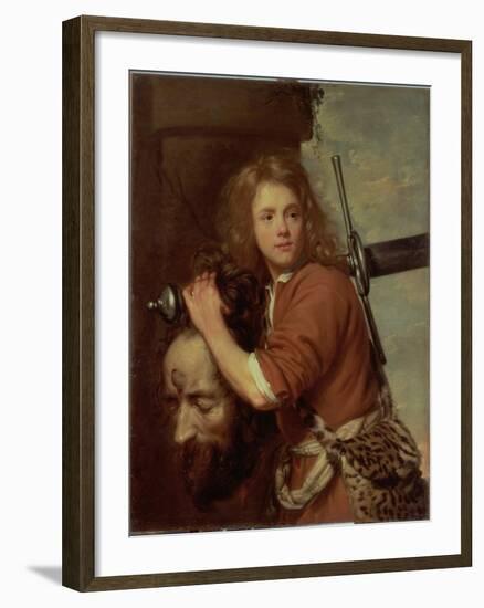 David Bearing the Head of Goliath, 1643-Jacob Van Oost-Framed Giclee Print