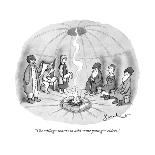 "Ready, Hans? Deep breath." - New Yorker Cartoon-David Borchart-Framed Premium Giclee Print