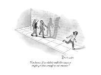 "Ready, Hans? Deep breath." - New Yorker Cartoon-David Borchart-Framed Premium Giclee Print