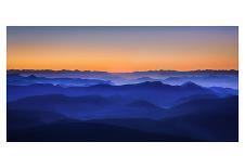 Misty Mountains-David Bouscarle-Mounted Photographic Print