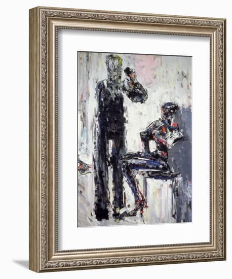 David Bowie and Iman, 1995-Stephen Finer-Framed Giclee Print