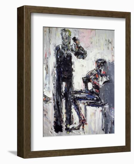 David Bowie and Iman, 1995-Stephen Finer-Framed Giclee Print