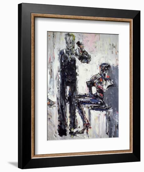 David Bowie and Iman, 1995-Stephen Finer-Framed Giclee Print