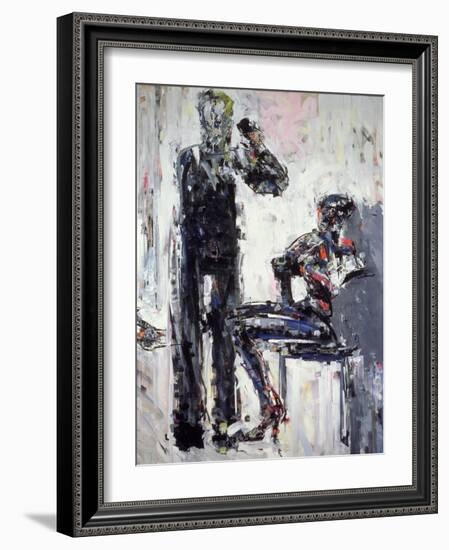 David Bowie and Iman, 1995-Stephen Finer-Framed Giclee Print