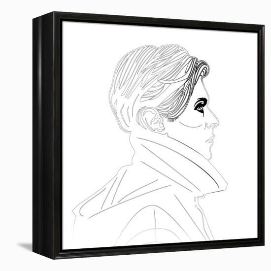 David Bowie II-Logan Huxley-Framed Stretched Canvas