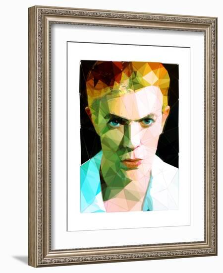 David Bowie-Enrico Varrasso-Framed Premium Giclee Print