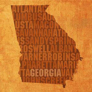 Maps Of Georgia Art Prints Paintings Posters Framed Wall Artwork For Sale Art Com