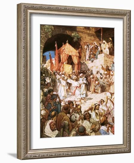 David Bringing Ark into Jerusalem-William Brassey Hole-Framed Giclee Print