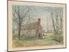 David Burns's Cottage and the Washington Monument, Washington D.C., 1892-Walter Paris-Mounted Giclee Print