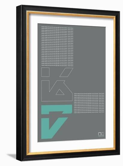 David Carson Poster-NaxArt-Framed Art Print