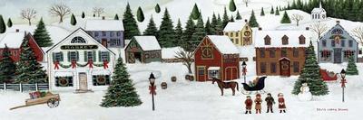 Christmas Valley Sleigh-David Carter Brown-Art Print