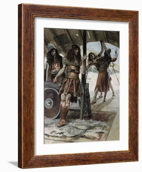 David Causes an Aamalekite to Be Slain-James Jacques Joseph Tissot-Framed Giclee Print