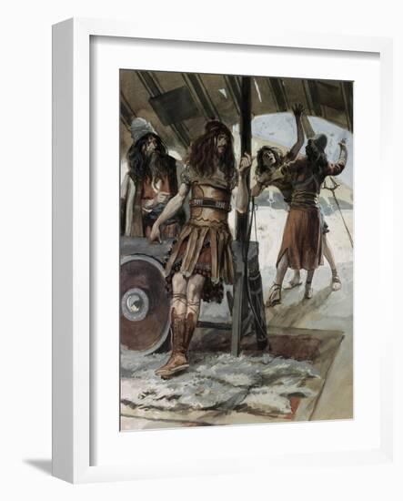 David Causes an Aamalekite to Be Slain-James Jacques Joseph Tissot-Framed Giclee Print