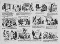 Illustrations of Phrenology, C.1834-David Claypoole Johnston-Framed Giclee Print