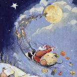 Snowmen Waving to Santa, 1995-David Cooke-Giclee Print