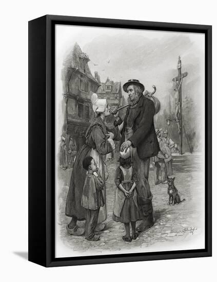 'David Copperfield' by Charles Dickens-Frederick Barnard-Framed Premier Image Canvas