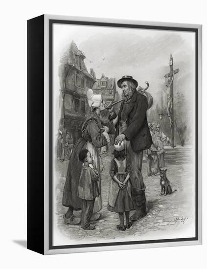 'David Copperfield' by Charles Dickens-Frederick Barnard-Framed Premier Image Canvas