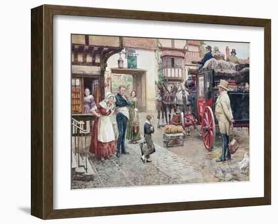 David Copperfield Goes to School-Fortunino Matania-Framed Giclee Print