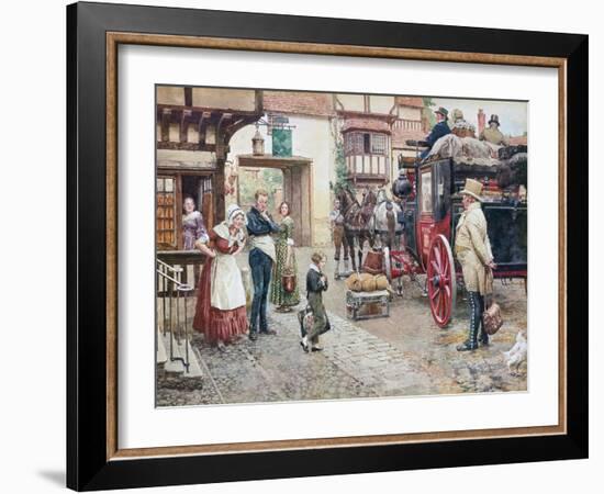 David Copperfield Goes to School-Fortunino Matania-Framed Giclee Print