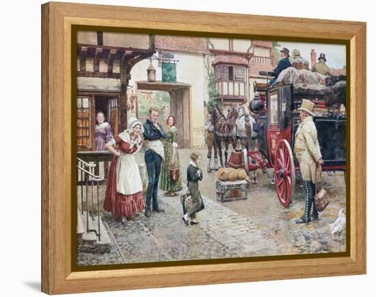 David Copperfield Goes to School-Fortunino Matania-Framed Premier Image Canvas