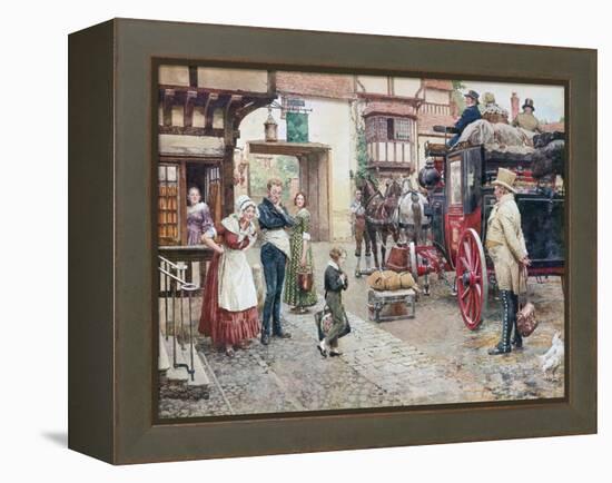 David Copperfield Goes to School-Fortunino Matania-Framed Premier Image Canvas