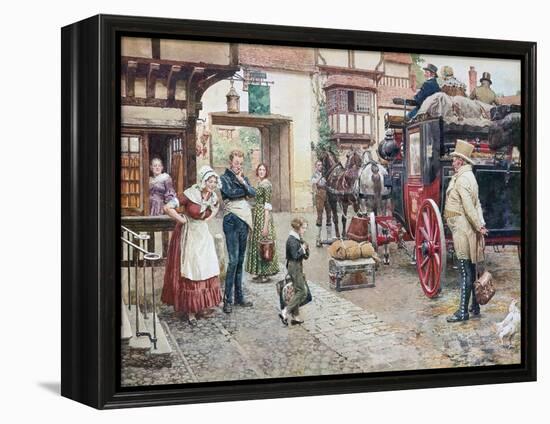 David Copperfield Goes to School-Fortunino Matania-Framed Premier Image Canvas