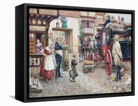 David Copperfield Goes to School-Fortunino Matania-Framed Premier Image Canvas