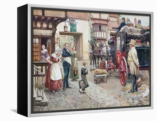 David Copperfield Goes to School-Fortunino Matania-Framed Premier Image Canvas