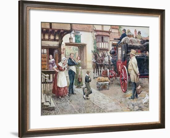 David Copperfield Goes to School-Fortunino Matania-Framed Giclee Print