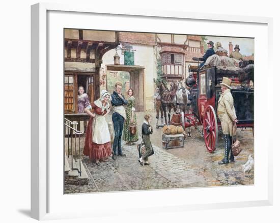 David Copperfield Goes to School-Fortunino Matania-Framed Giclee Print