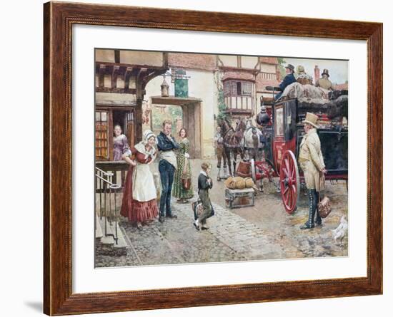 David Copperfield Goes to School-Fortunino Matania-Framed Giclee Print