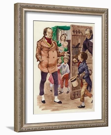 David Copperfield Meets Mr Micawber-Peter Jackson-Framed Giclee Print