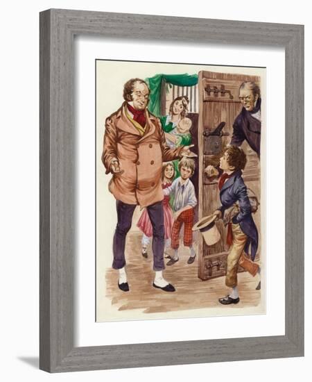 David Copperfield Meets Mr Micawber-Peter Jackson-Framed Giclee Print