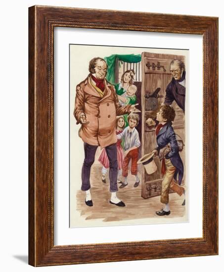 David Copperfield Meets Mr Micawber-Peter Jackson-Framed Giclee Print